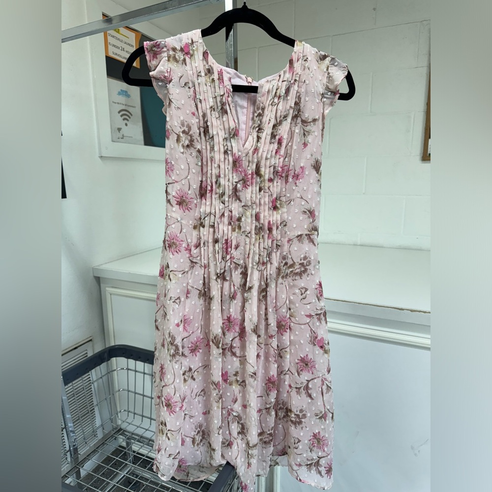 floral light pink dress